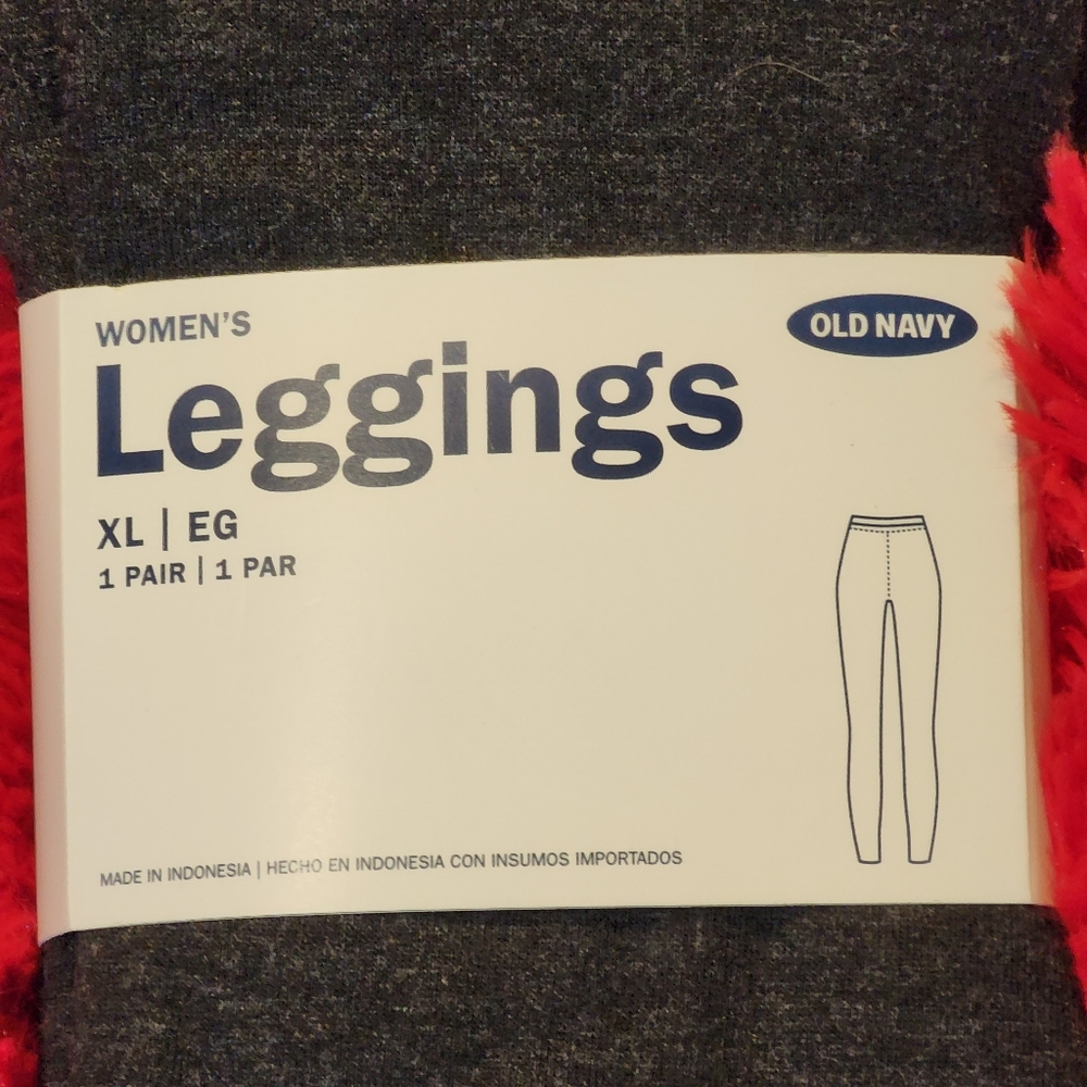 NWT Old Navy Heathered Gray Leggings Size XL (16/18) - Picture 2 of 5